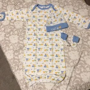 3 pc. Baby night gown